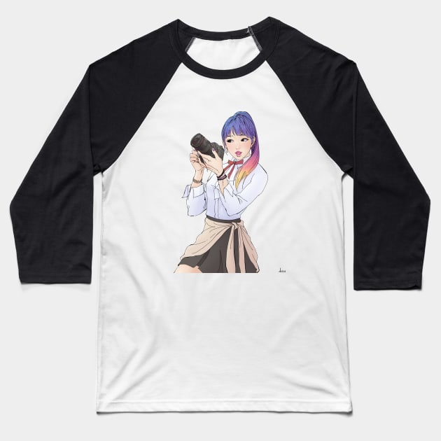 Instagram Baseball T-Shirt by SILLVI